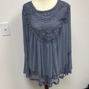 Chic Women's Lace Embellished Blouse
